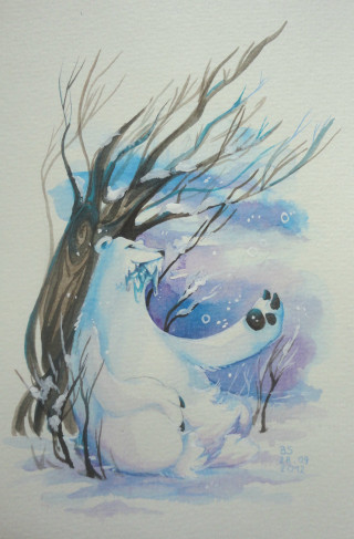 Polar bear hugging tree snow - polar free wallpaper