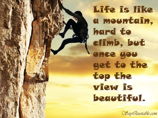 Man climbing cliff quote beautiful - e. william gollings free wallpaper