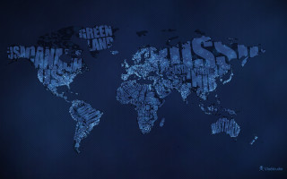 World map languages colors illustration - blender and photoshop free wallpaper