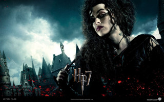Woman long hair wand castle - red smoke free wallpaper