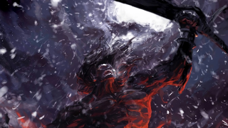 Demonic bloody snow sword night - elden ring free wallpaper