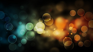 Blurry black background circles light 2 - circle of light free wallpaper