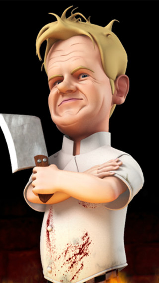 Cartoon character knife bloody face - a knife and a knife free wallpaper