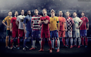 Soccer players stadium crowd standing - the stand free wallpaper