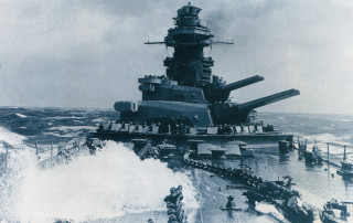 Battleship ocean people water navy - awataguchi takamitsu free wallpaper