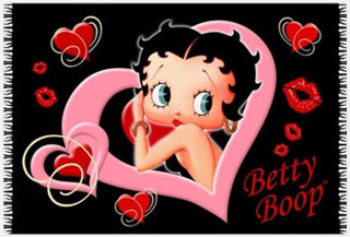 Cartoon woman heart frame bow - betty merken free wallpaper