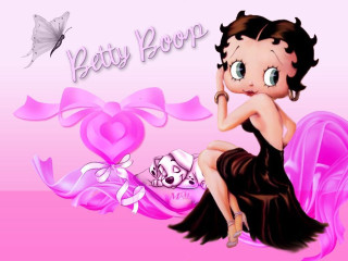 Woman dress pink background butterfly - betty merken free wallpaper