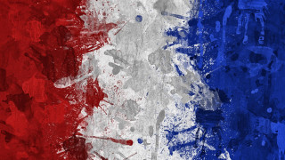 France flag wall paint splatters - bernard meninsky free wallpaper