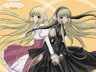 Anime girls long hair dress 2 - a bow free wallpaper