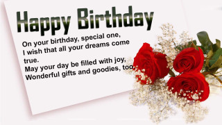 Birthday card three roses bouquet - a birthday card free wallpaper