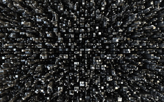 Black white squares pattern background - modular free wallpaper