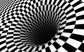 Checkered pattern black white circle - bridget riley free wallpaper