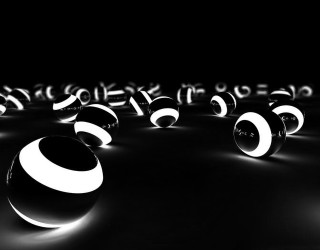 Balls numbers darkroom lights blackbackground - ray free wallpaper