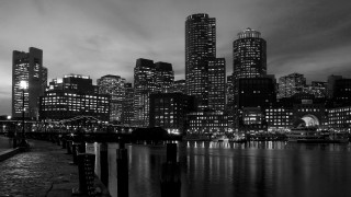 City skyline night bridge river 7 - cleve gray free wallpaper