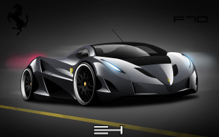 Car yellow stripe black background - matte drawing free wallpaper