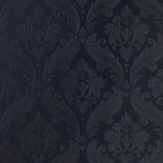 Black wallpaper floral pattern clock - the wall free wallpaper