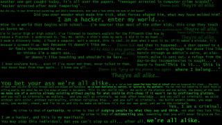 Green screen black background green 2 - ascii art free wallpaper