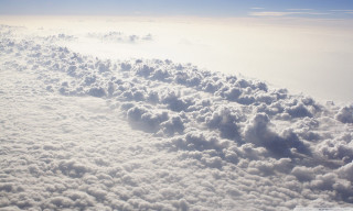 Plane wing clouds blue sky 2 - blue sky free wallpaper