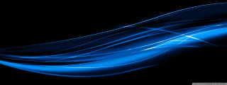 Blue wave light abstract girls - a white border free wallpaper