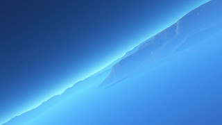 Blue sky mountain plane flying - a blue sky free wallpaper