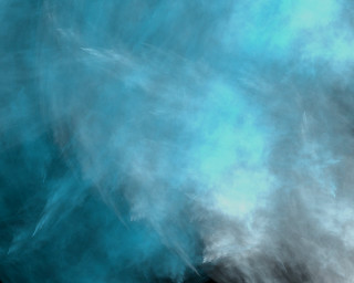Blue white cloud black background - volumetric fog free wallpaper