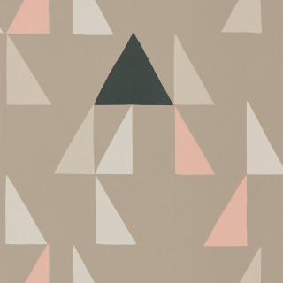 Wall pattern triangles black top - a wall free wallpaper