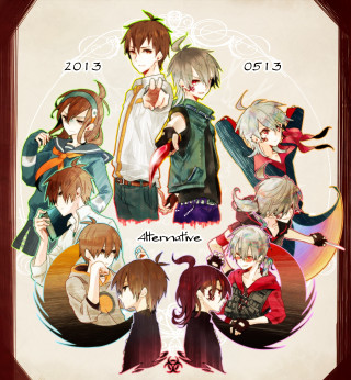 Anime group different outfits hair - anime visual free wallpaper