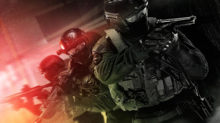 Soldiers guns red light dark - a red light behind them free wallpaper
