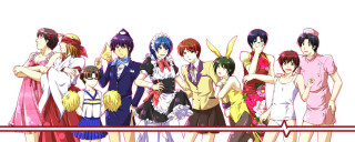 Anime girls arm up remodernism - their hands in free wallpaper