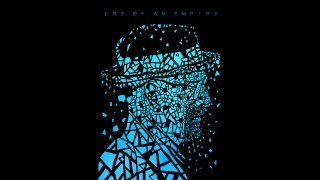 Man hat glasses black background - a blue triangle free wallpaper