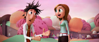 Cartoon man woman talking landscape - verdadism free wallpaper