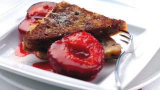 French toast strawberries fork knife - david ramsay hay free wallpaper