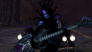 Man guitar demon shoulder music - bedwyr williams free wallpaper