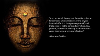 Buddha quote black background gold - a photo free wallpaper