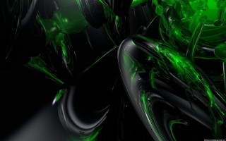Green black abstract background black - c4d free wallpaper