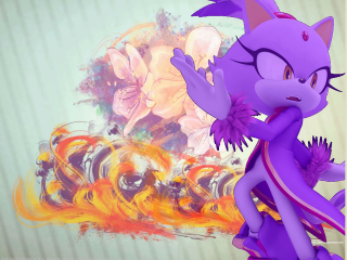 Cartoon character fire flowers background - a fire free wallpaper