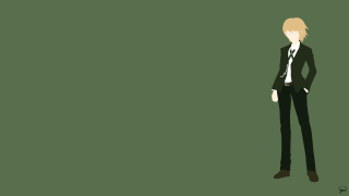 Man suit green background minimalist - a black tie free wallpaper