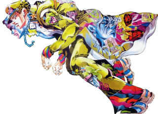 Man yellow outfit hat arms - a drawing of a man free wallpaper