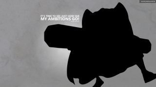 Silhouette hat quote ambition league - far free wallpaper