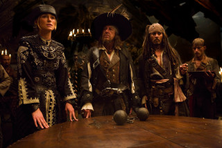 Pirates costumes table candles ball - the middle free wallpaper