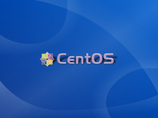Blue background centos colorful star - free technology wallpaper for desktop