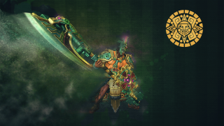 Man holding sword shield sun - dai jin free wallpaper
