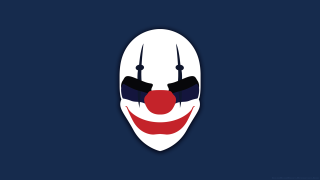 Clown mask red nose black - sinister free wallpaper