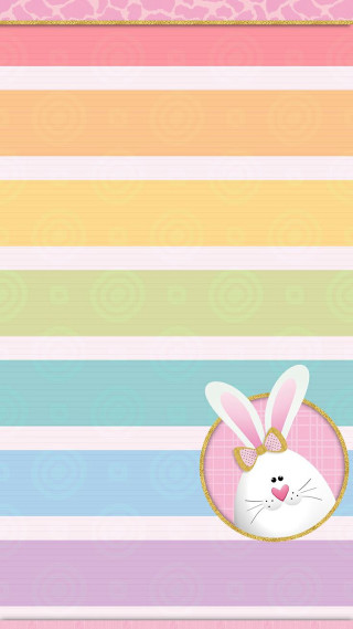 Colorful striped background bunny pink - net art free wallpaper