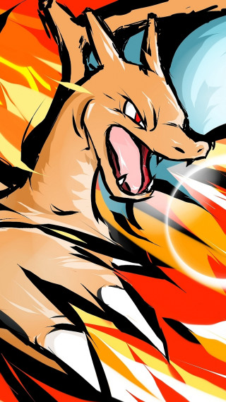 Cartoon dog fireball background illustration - a fireball free wallpaper