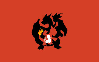 Red background dragon fire yellow - altermodern free wallpaper