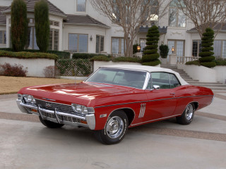 Red white car parked house - car free wallpaper