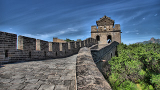 Brick wall tower sky background - a tower free wallpaper