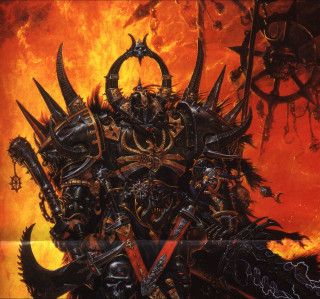 Demonic demon with horns on - a demonic demon free wallpaper