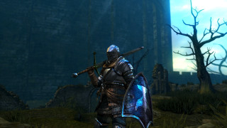 Knight fantasy sword shield glowing 2 - dark soul free wallpaper
